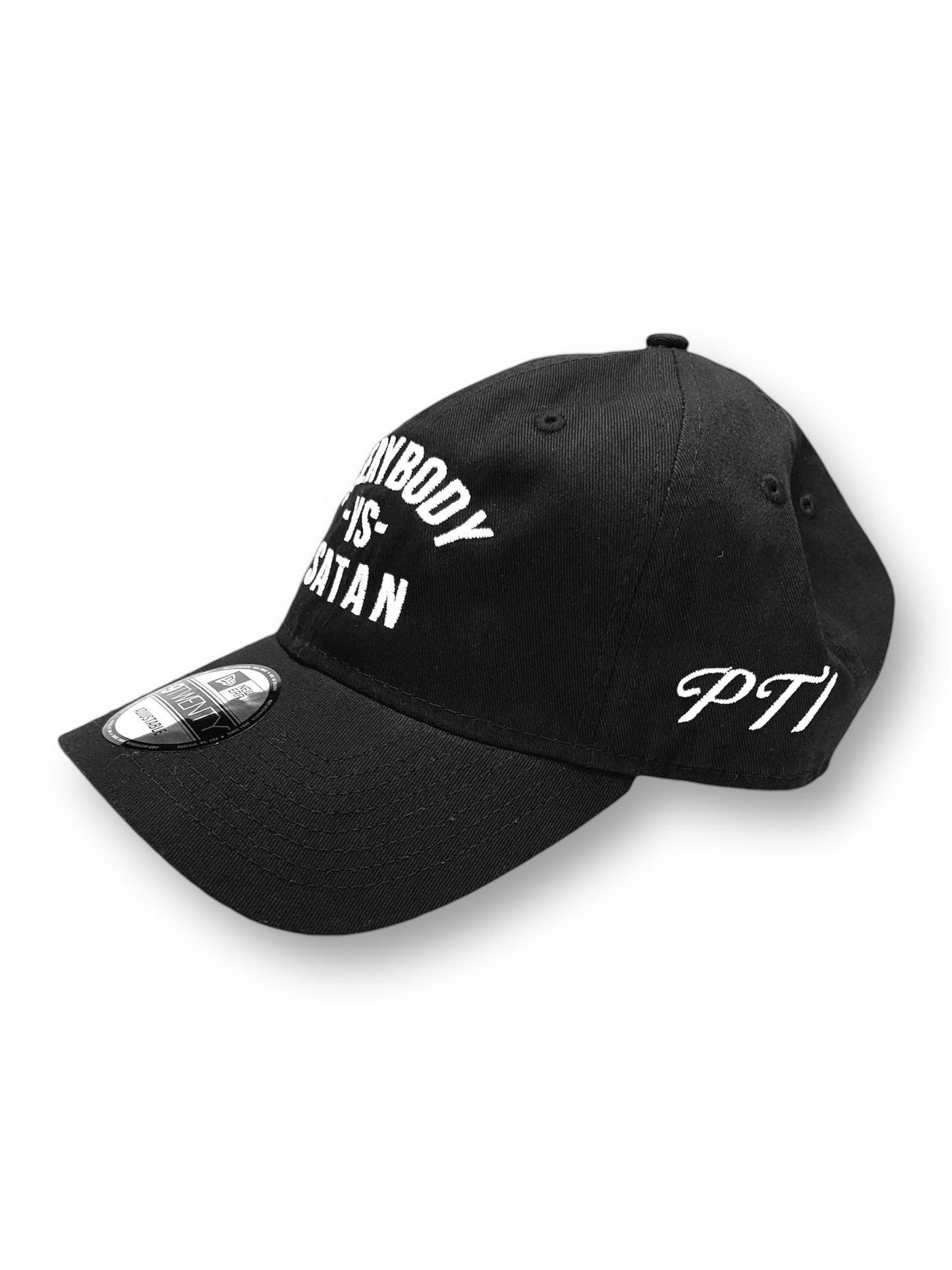 Everybody -Vs - Satan New Era Embroidered Black & White Unstructured Cap