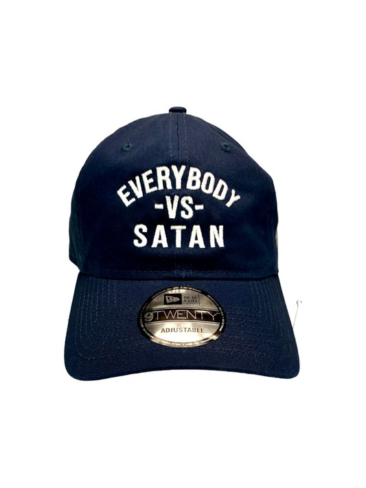 Everybody -Vs- Satan New Era Navy & White Unstructured Cap