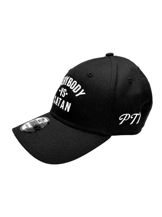 Everybody -Vs - Satan  New Era Embroidered  Black & White  Structured Cap