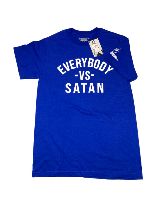 Everybody-Vs-Satan (Royal Blue & White)