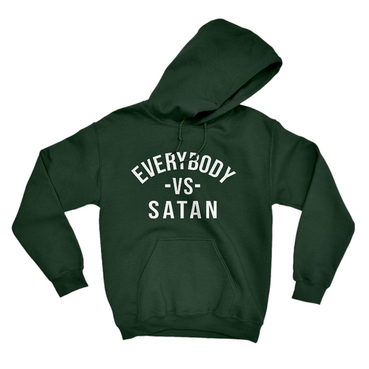 EVS Ephesians 6:12 Forest Green & White Hoodie