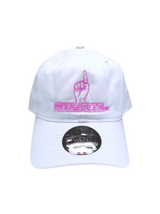 John 3:16 New Era Embroidered White & Pink Unstructured Cap