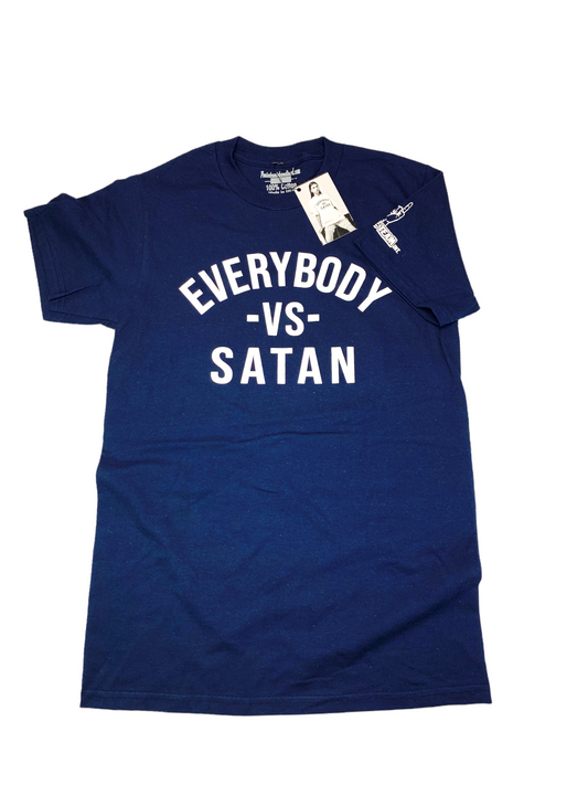 Everybody-Vs-Satan (Navy & White)