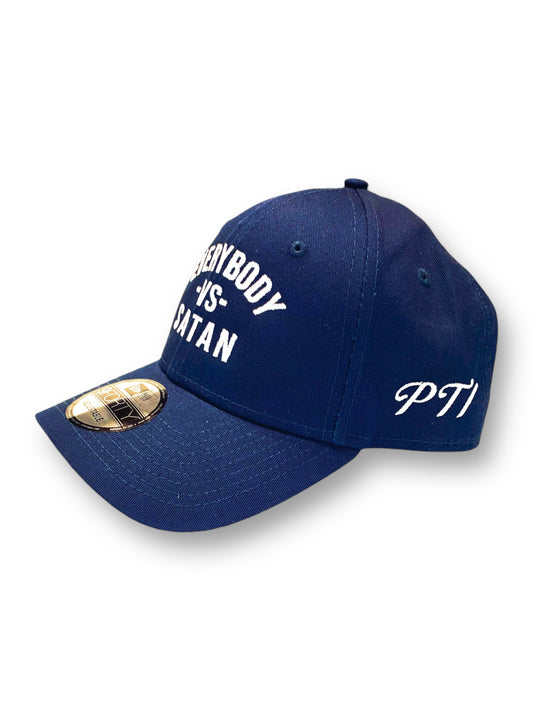 Everybody -Vs - Satan  New  Era Embroidered  Navy & White Structured Cap