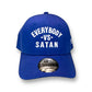 Everybody -Vs- Satan  New Era Royal Blue & White Structured Cap