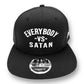 Everybody -Vs- Satan  New Era  Black & White Flat Bill Snapback Cap