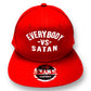 Everybody -Vs- Satan  New Era Embroidered  Red & White  Flat Bill Snapback Cap