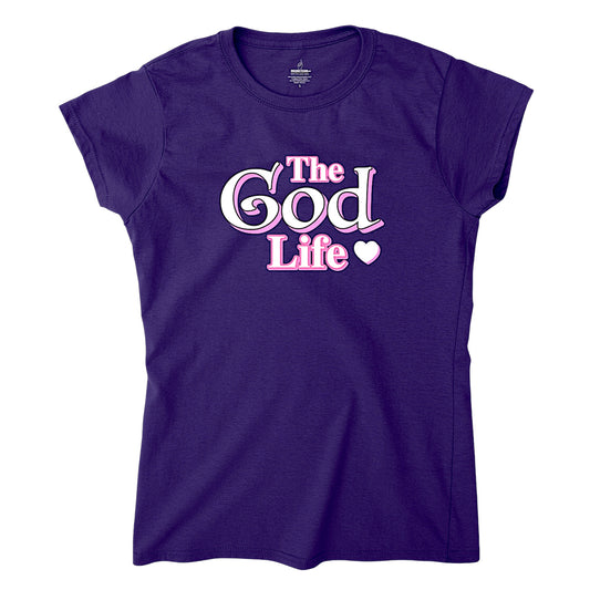 The God Life Purple Women's  soft style T- shirt