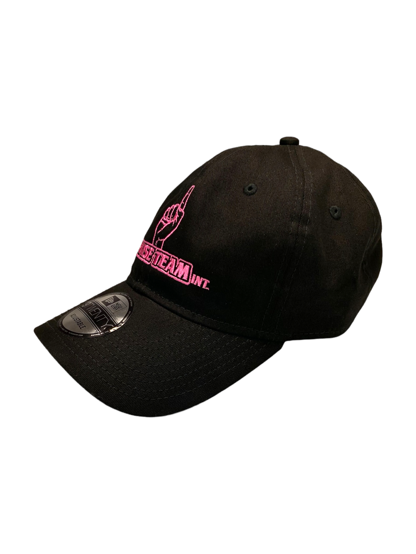 John 3:16 New Era Embroidered  Black & Pink Unstructured Cap