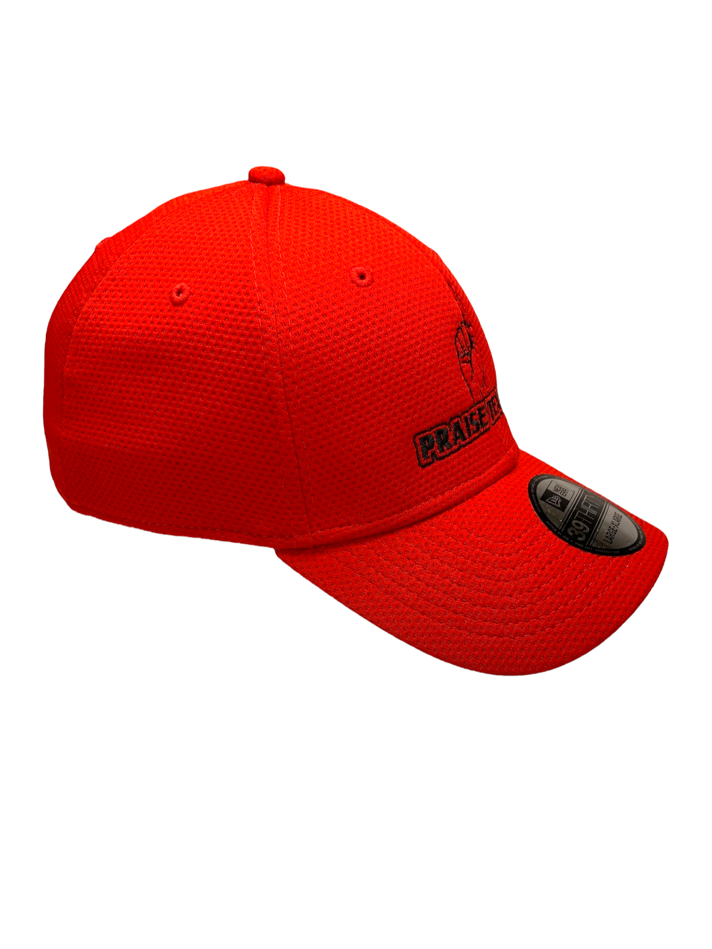 John 3:16 New Era Embroidered  Red & Black Stretch Fit Cap