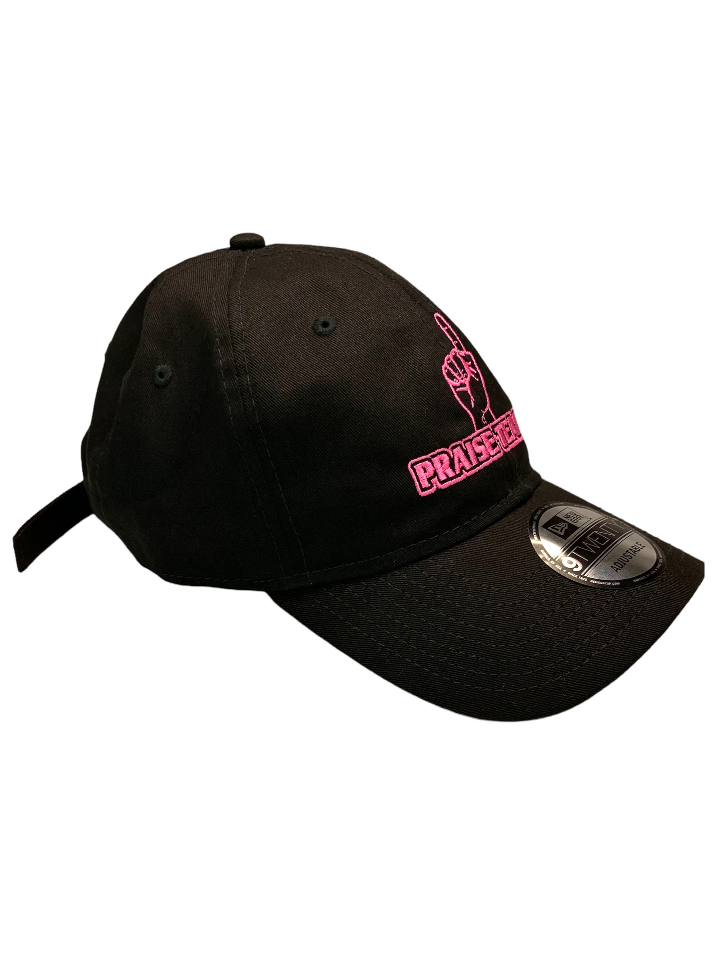 John 3:16 New Era Embroidered  Black & Pink Unstructured Cap