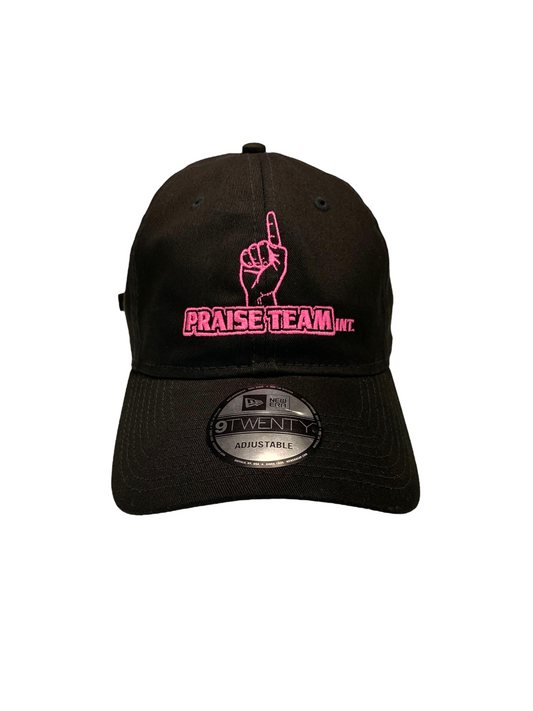 John 3:16 New Era Embroidered  Black & Pink Unstructured Cap