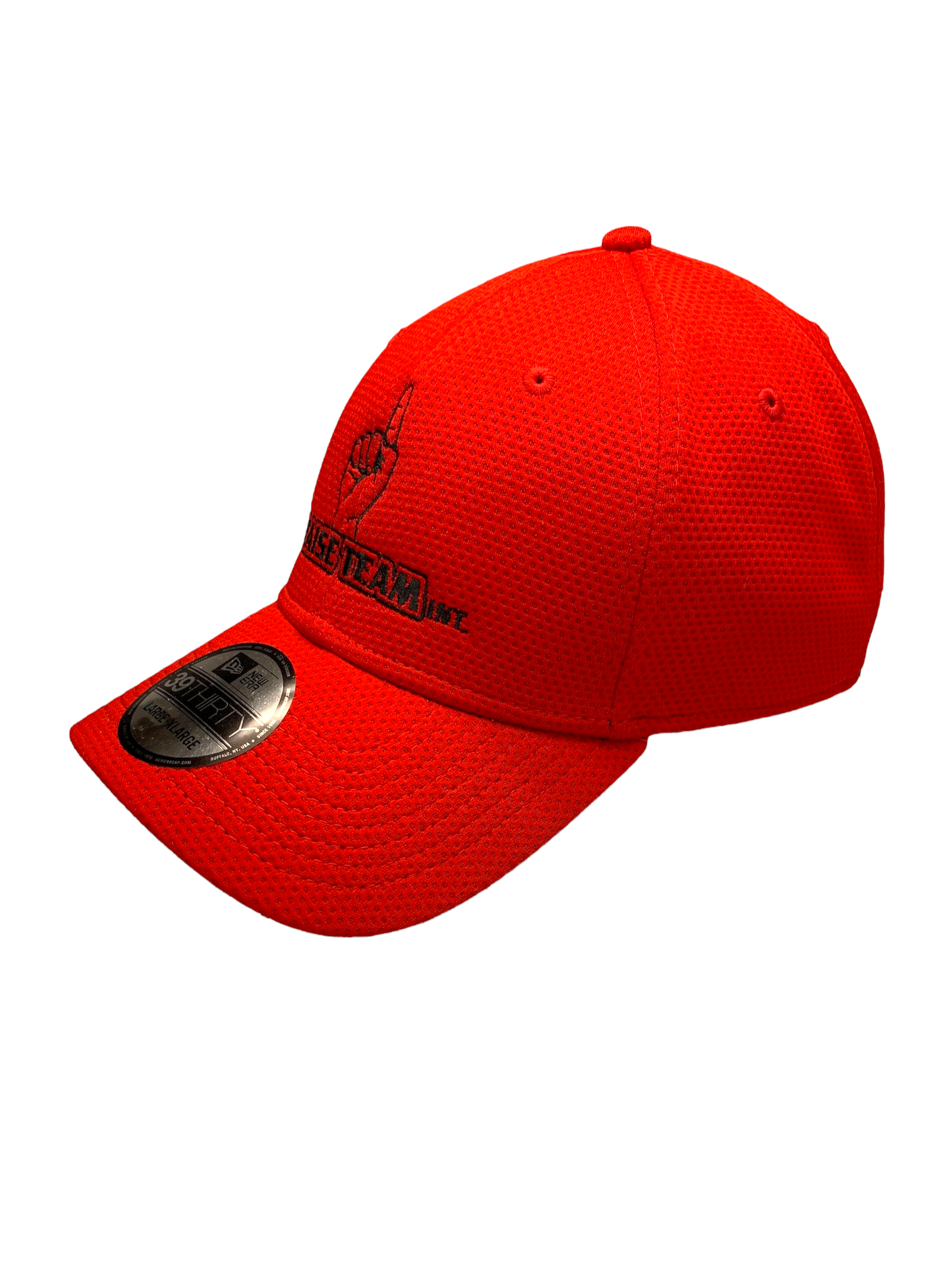 John 3:16 New Era Embroidered  Red & Black Stretch Fit Cap
