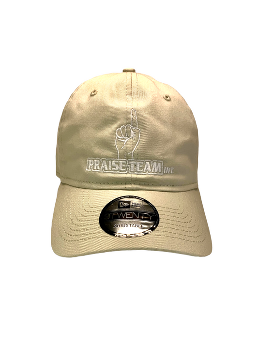 John 3:16 New Era Embroidered Stone & White Unstructured  Cap