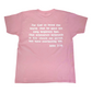 John 3:16 Pink & White Youth Tee